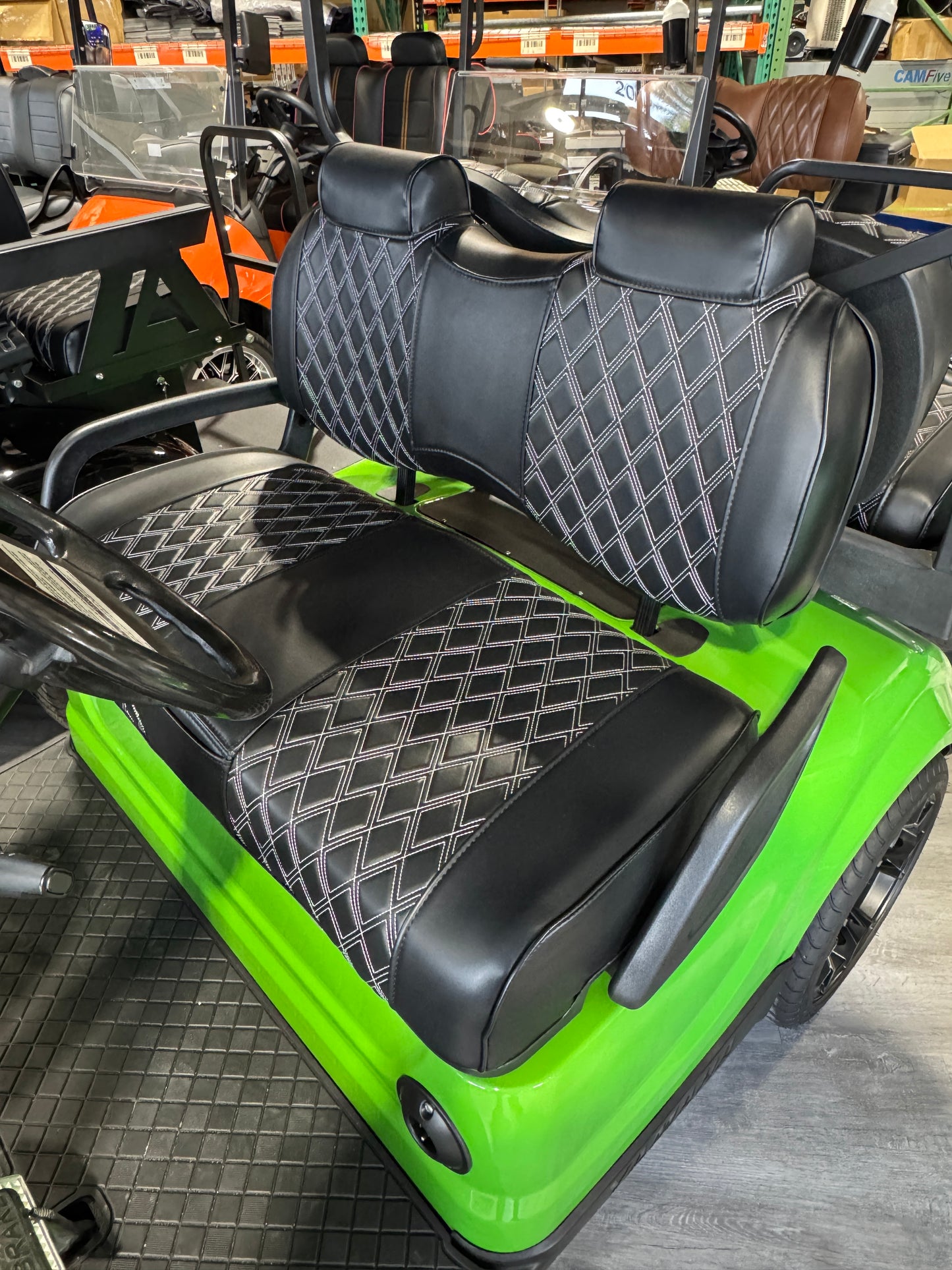 Front Seat Set - Diamond Stitched - VIVID EV - Anthem/Peak/Sierra LSV/Kodiak/Yamaha