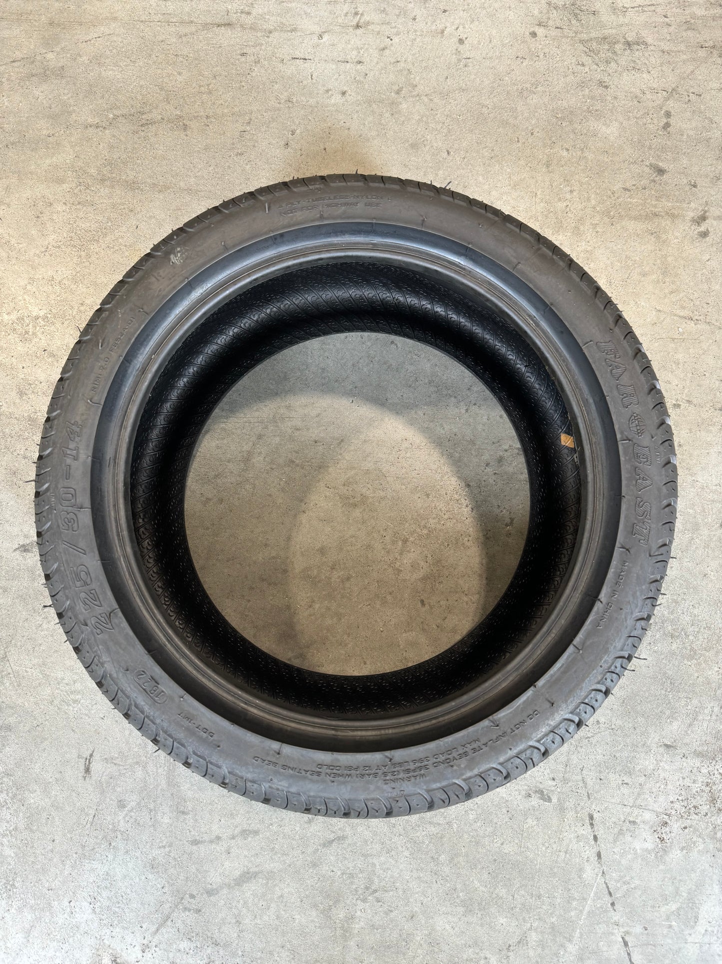 TIRE ONLY, 225/30-14, UNMOUNTED, EACH