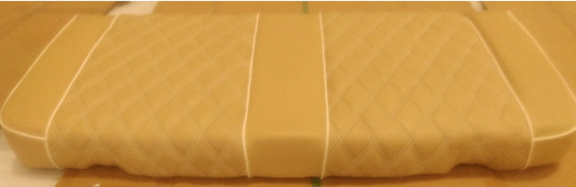 SEAT CUSHION SET, BROWN DIAMOND STITCH, V6