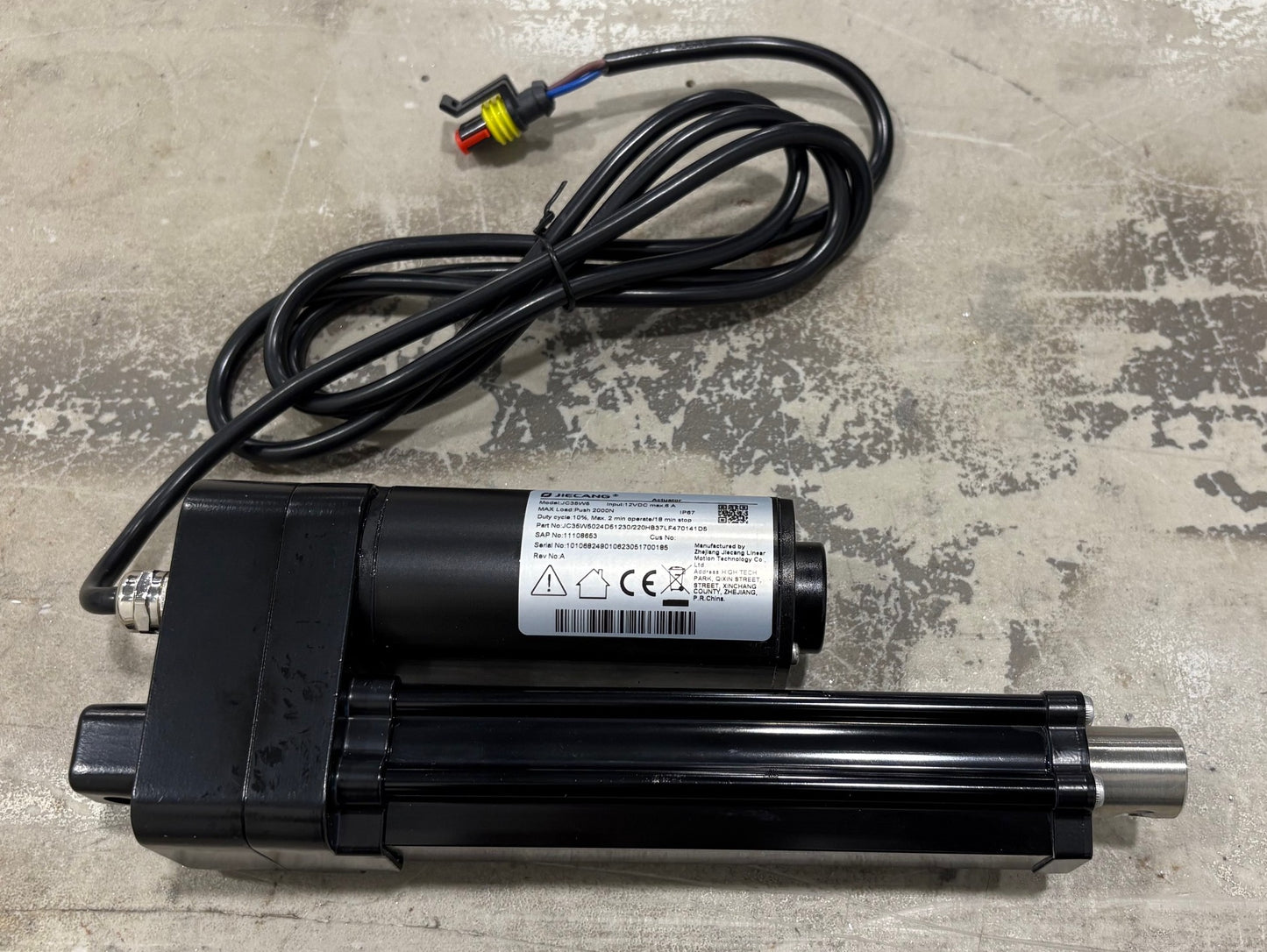 PARKING BRAKE LINEAR ACTUATOR