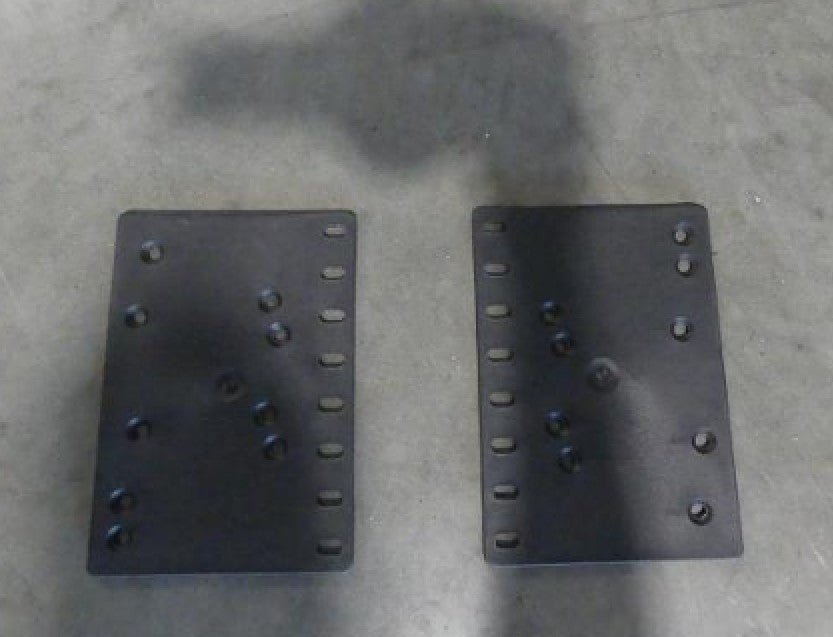 REAR SEAT BRACKET PLATES, PEAK, PAIR