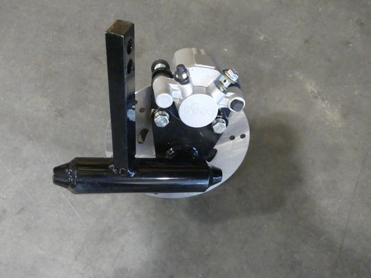 SPINDLE, FRONT, PASSENGER SIDE, WITH BRAKES, OLD STYLE PEAK/ANTHEM PRO