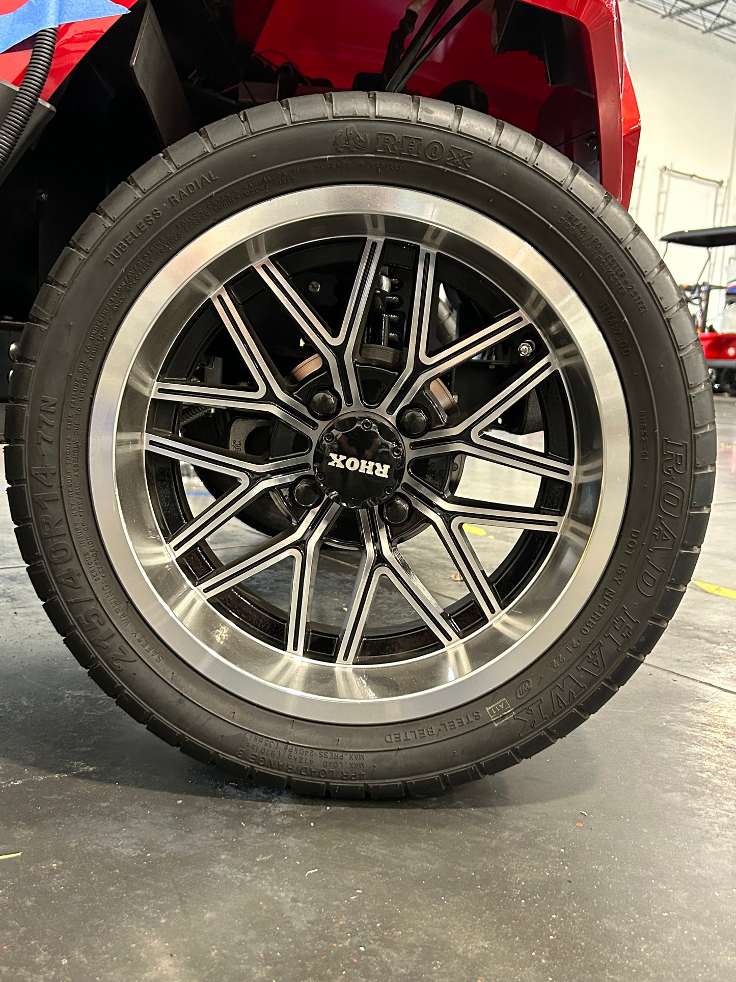 WHEEL ASSEMBLY, 14 INCH, 215/40-14 - ANTHEM PRO, SET OF 4