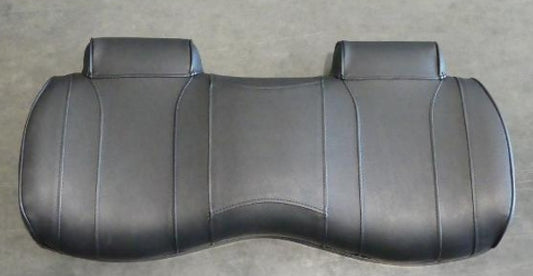 SEATBACK, FRONT, BLACK WITH BLACK STRIP, PEAK