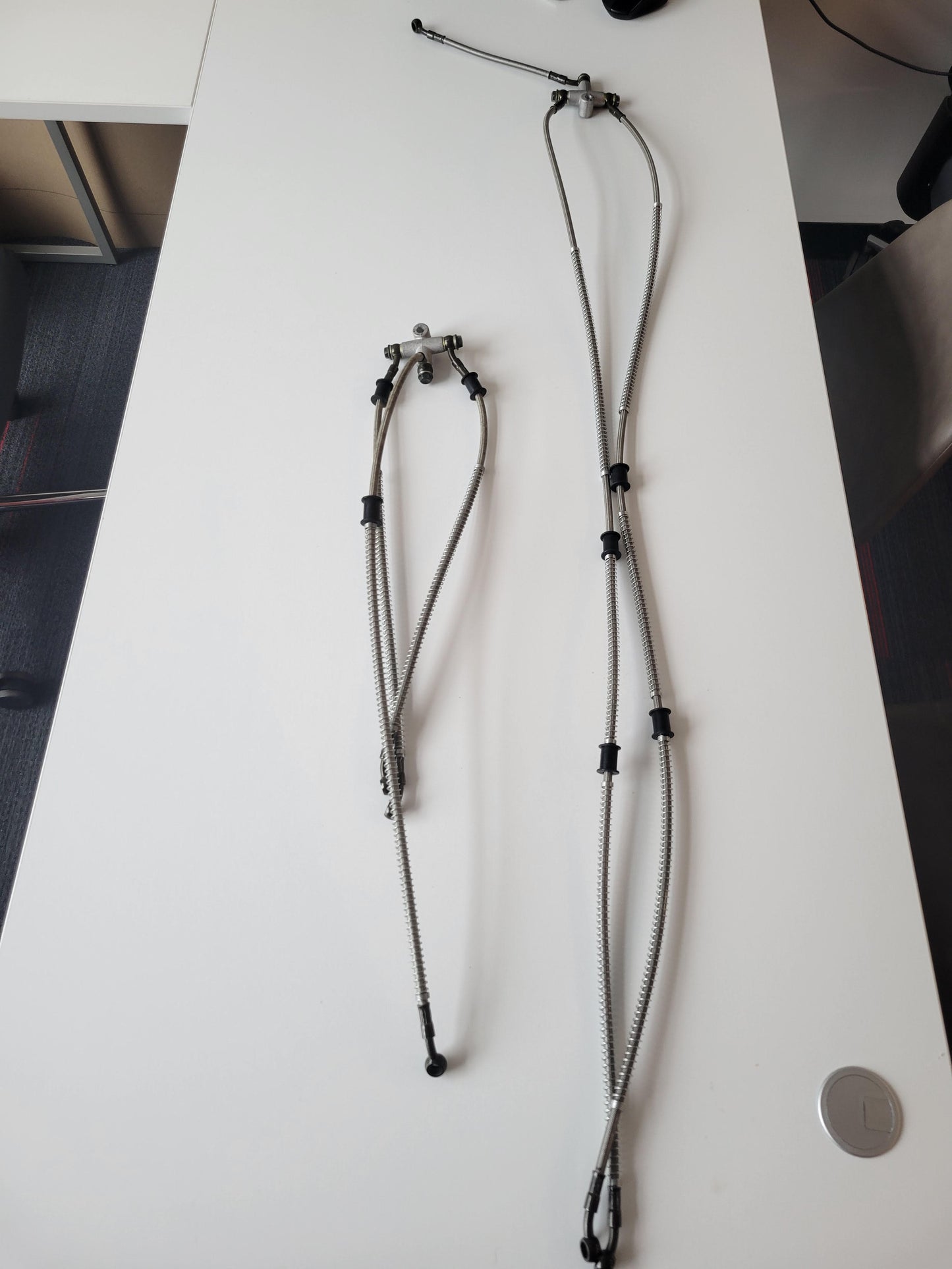 BRAKE LINE SET FOR 4 WHEEL DISK BRAKE 2+2, 6 LINES - ANTHEM / PEAK