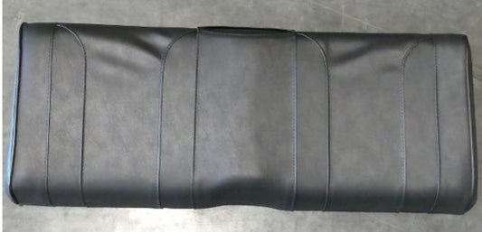 SEAT BOTTOM, REAR FLIP, BLACK WITH BLACK STRIP, PEAK