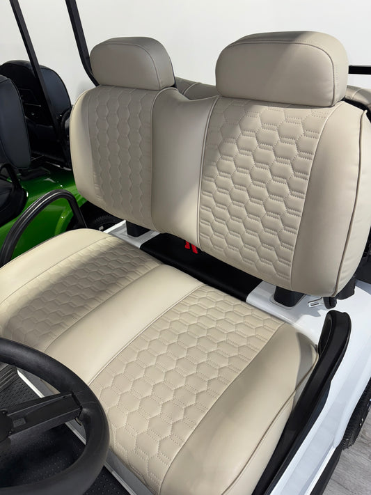EZGO SEATS - CAPPUCCINO  - FITS TXT AND RXV - FRONT SET