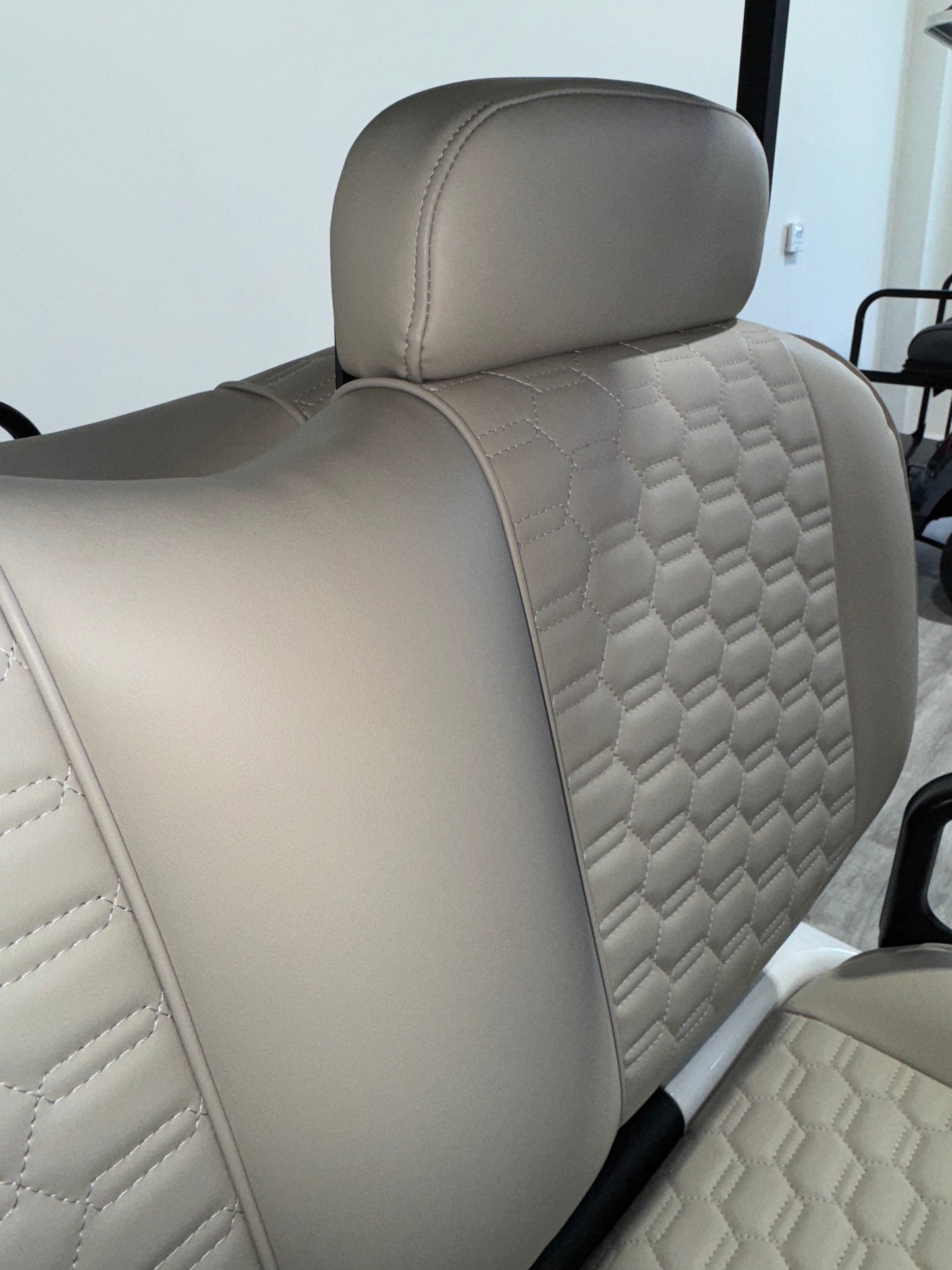 EZGO SEATS - CAPPUCCINO  - FITS TXT AND RXV - FRONT SET