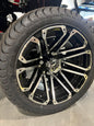 WHEEL ASSEMBLY, 12 INCH BLACK/SILVER RIM, 215/35-12 ROAD TIRE, EACH