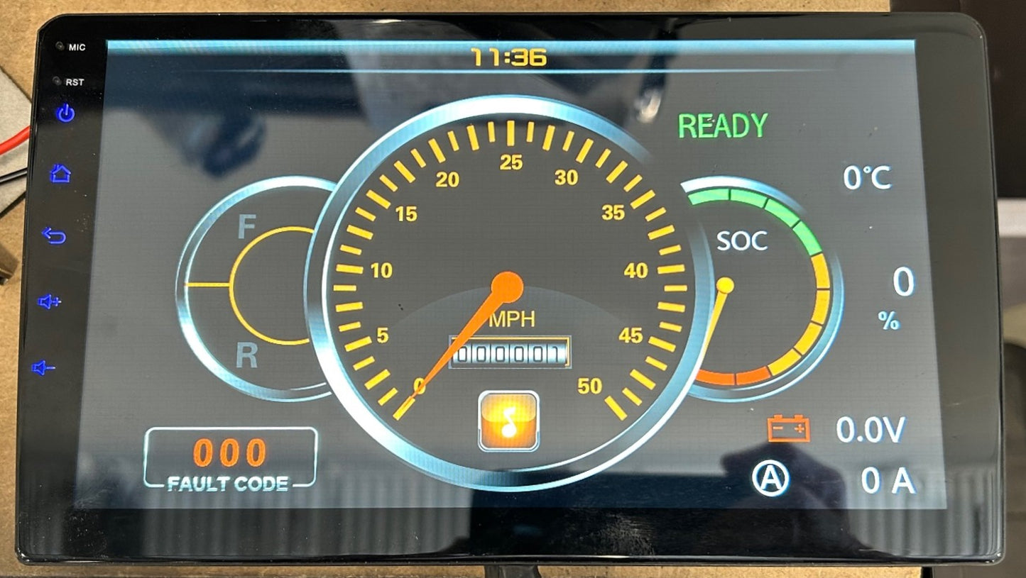 DISPLAY, TOUCHSCREEN, 10 INCH, PEAK, RED SPEEDOMETER