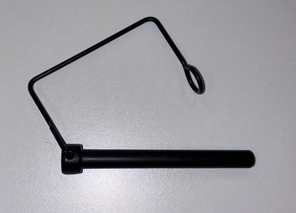 GRAB BAR, HANDLE, SQUARE TAB LOCK PIN, 3" X 3/8 BLACK, USED ON PEAK/ANTHEM