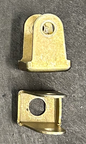 TIE ROD END BRACKET, EARLY PEAK, MOUNTS TO STEERING RACK