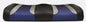 SEAT BOTTOM CUSHION, REAR FLIP, BLACK/BLUE, PEAK - TSUNAMI