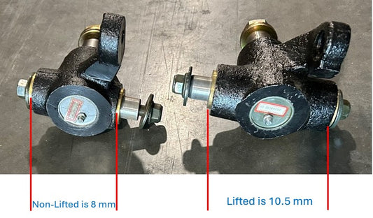 STEERING KNUCKLE, DRIVERS SIDE, V4N / V6N, PRE-2025, NON-LIFTED