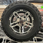 WHEEL ASSEMBLY, 12 INCH BLACK/SILVER RIM, 23X10.50-12, EACH