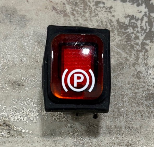PARKING BRAKE ROCKER SWITCH, P4F WITH CABLE PARK BRAKES